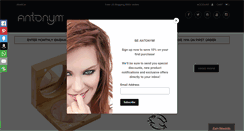 Desktop Screenshot of antonymcosmetics.com