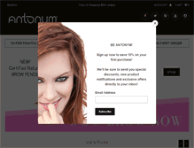 Tablet Screenshot of antonymcosmetics.com